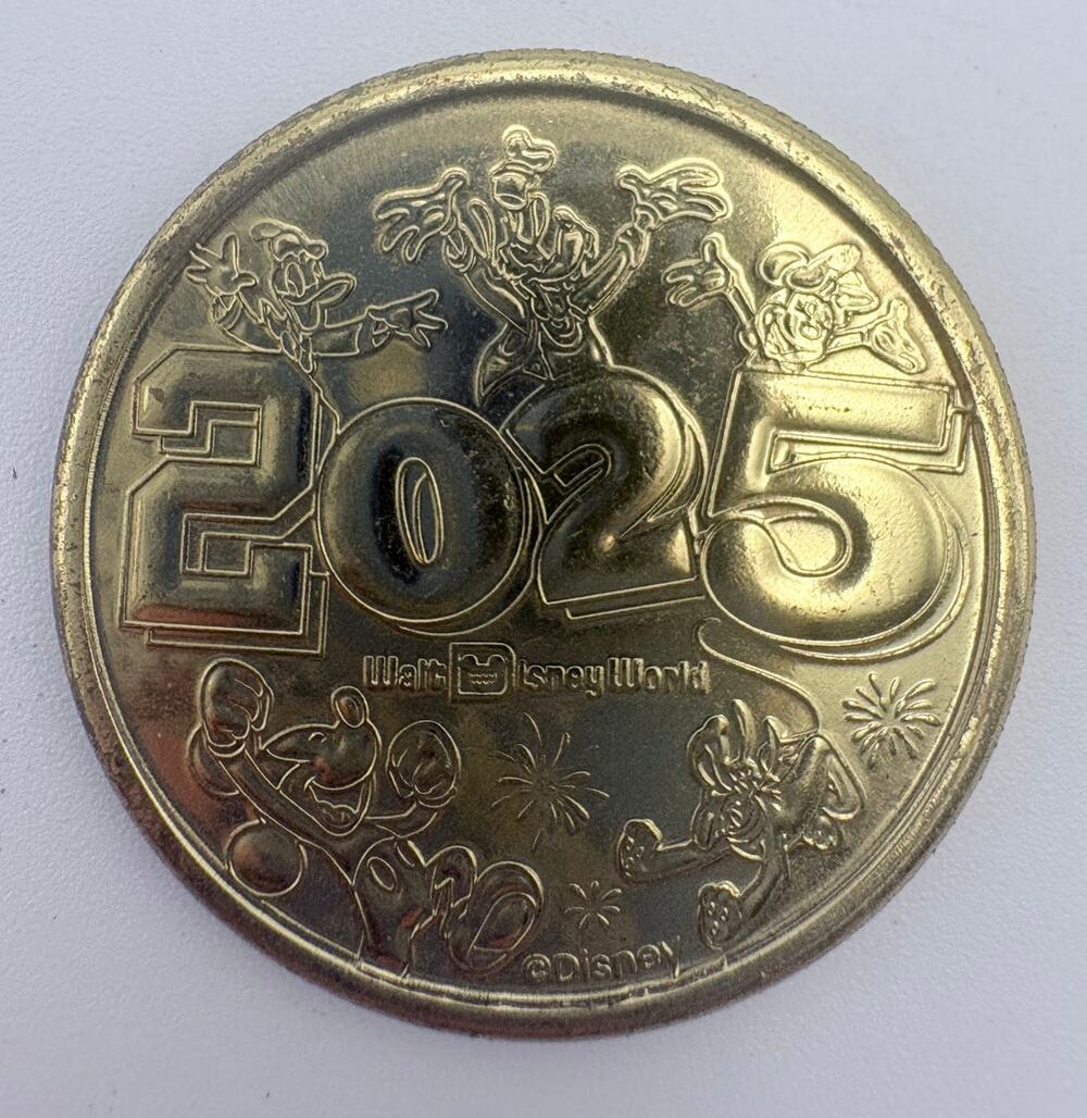 Walt Disney World 2025 Gold-tone Medallion